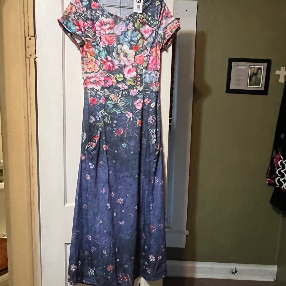 Brand new flower maxi dress.